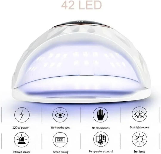 SUNUV Φουρνάκι Νυχιών UV / LED 120W Ασημί