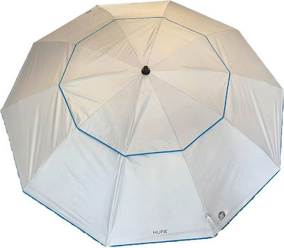 Hupa Nemesis Foldable Beach Umbrella Diameter 2.2m with UV Protection Silver