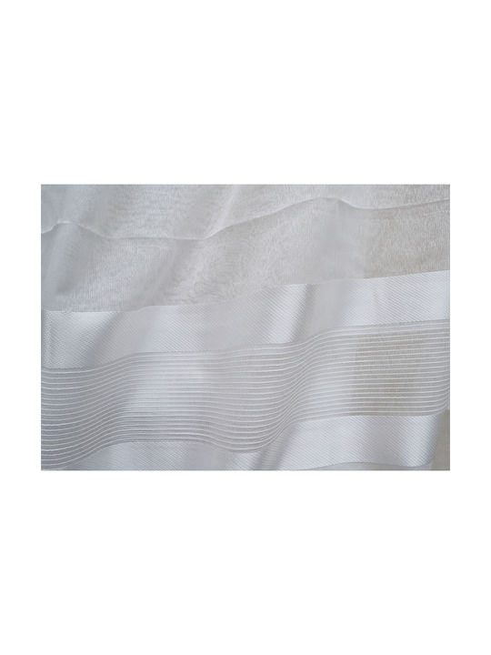 Saray Home Перде с Плик с Писалка Бяло 140x280см