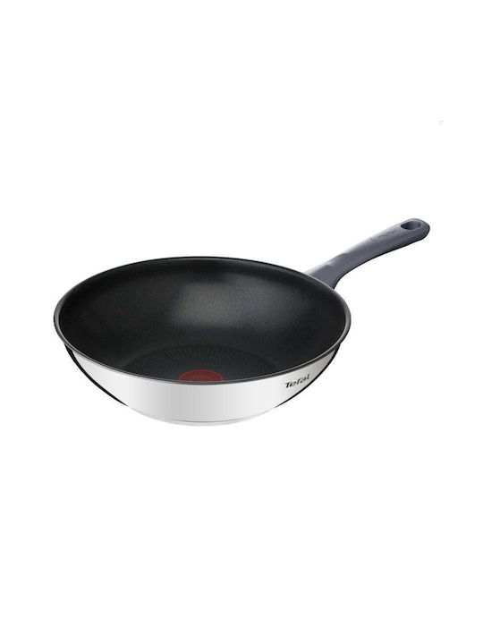 Tefal Daily Cook Τηγάνι από Ανοξείδωτο Ατσάλι με Καπάκι με Αντικολλητική Επίστρωση 28cm