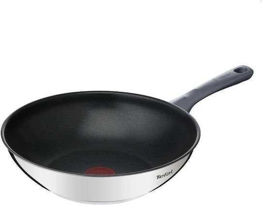 Tefal Daily Cook Pfanne aus Rostfreiem Stahl mit Deckel mit Antihaftbeschichtung 28cm