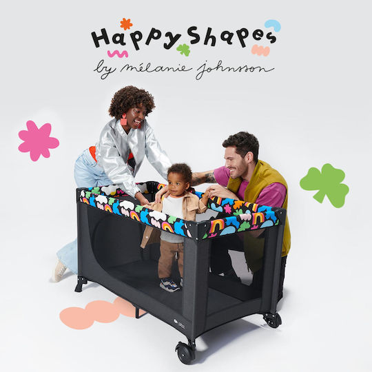 Kinderkraft Joy 2 Laufstall Happy Shapes 125x62cm