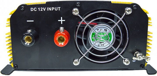 Volt Polska Inverter Αυτοκινήτου Τροποποιημένου Ημιτόνου 1000W για Μετατροπή 12V DC σε 230V AC
