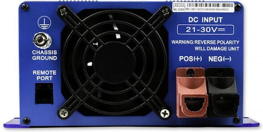 Volt Polska Инвертор за кола Чиста синусоидална вълна 1000W за преобразуване на 12V DC в 230V AC