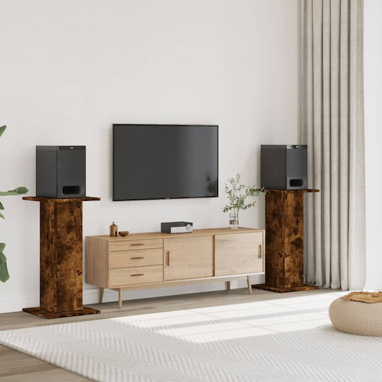 vidaXL Βάση Ηχείων PA ύψους 30-30cm σε Καφέ Χρώμα