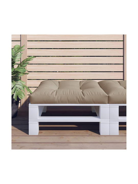 vidaXL Brown Pallet Bench Cushion 80x80cm