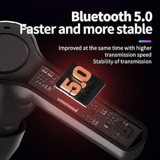 Nubi Hydra In ear Bluetooth хендсфри Слушалки с Кутийка за Зареждане Черен