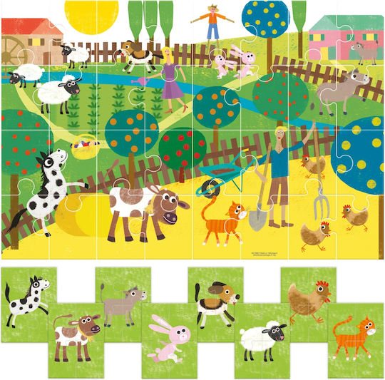 Puzzle pentru Copii Farm pentru 2+ ani+ Ani 64buc Headu