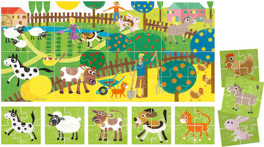 Puzzle pentru Copii Farm pentru 2+ ani+ Ani 64buc Headu