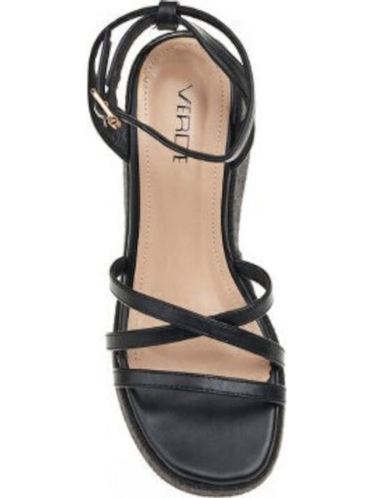 Women's Synthetic Leather Platform Shoes Black