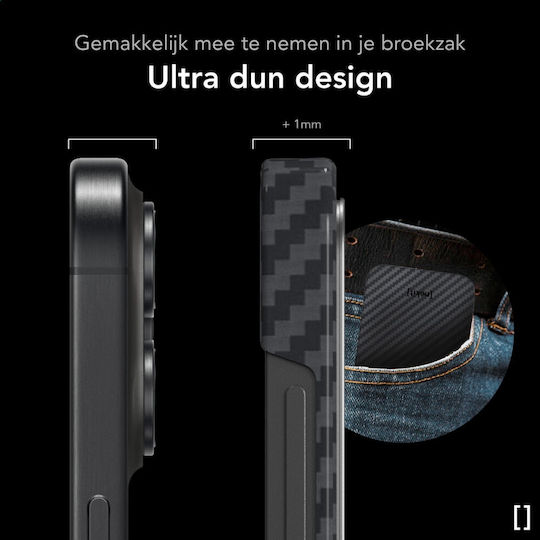 Nekit Задна корица Aramid Fiber 1мм Черен (Galaxy S24+)