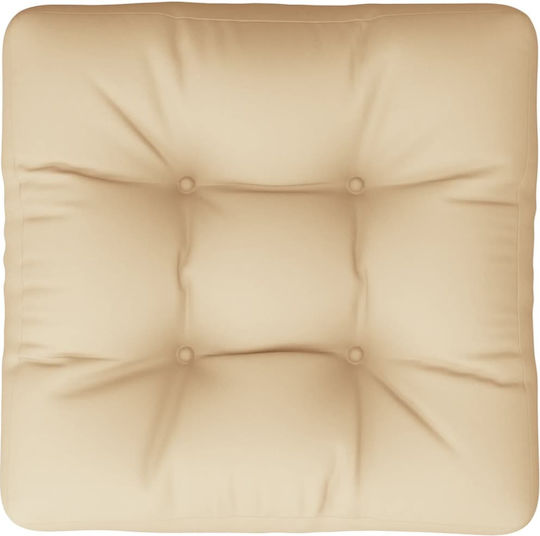 vidaXL Pernă Waterproof Pentru Bancă Perne Pentru Scaune De Grădină Bej 50x50cm