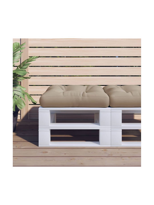 vidaXL Pernă Waterproof Pentru Bancă Perne Pentru Scaune De Grădină Bej 60x60cm