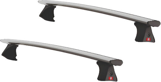Fabbri Bare De Acoperiș Din Aluminiu 126 Cm Pentru Renault Kadjar 2015+ Set Cu Picioare Argintii