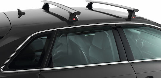 Fabbri Bare de Acoperiș din Aluminiu 116 cm pentru Renault Captur 2013 2019 Set cu Picioare Argintii