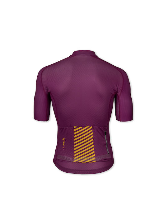 Pacto Short Sleeves Cycling Jersey Purple