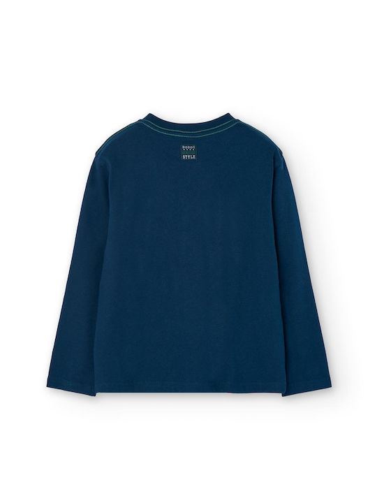 Boboli Kids Blouse Long Sleeve Navy Blue