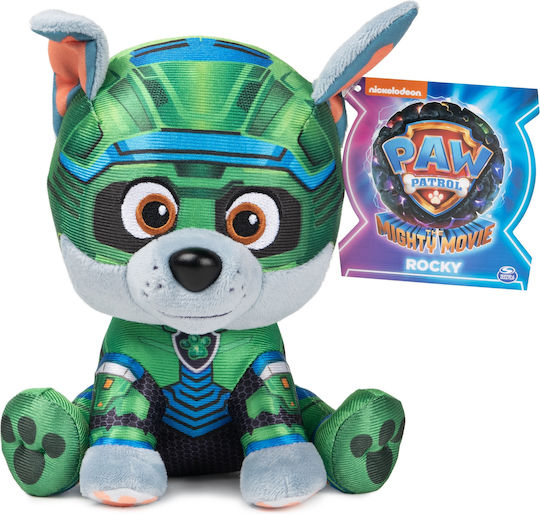 Spin Master Jucărie de pluș Paw Patrol Rocky Mighty Movie 17 cm.