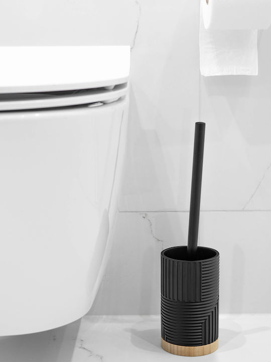 Kadax Kunststoff Badezimmer Toilettenbürste Schwarz