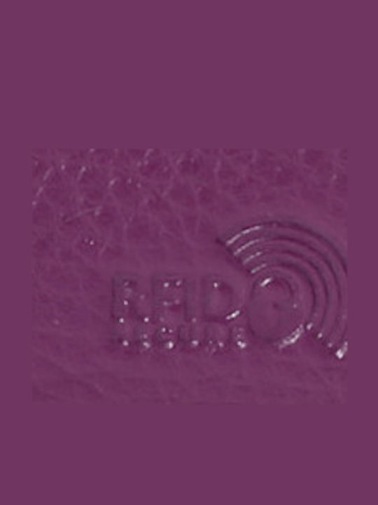 Large Leather Women's Wallet Classic with RFID Purple