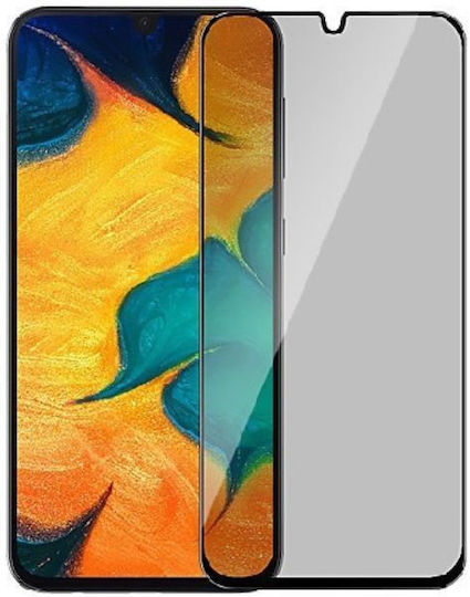 Privatsphäre Vollflächig gehärtetes Glas Schwarz (Galaxy A50 / A30s)