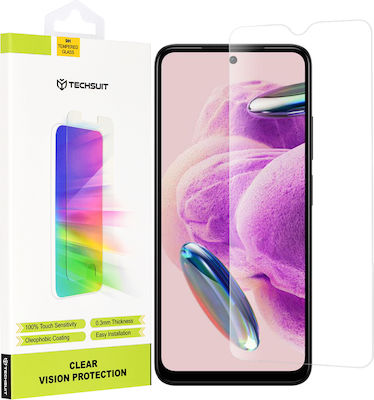 Techsuit Clear Vision Glass Tempered Glass (Redmi Note 12S)