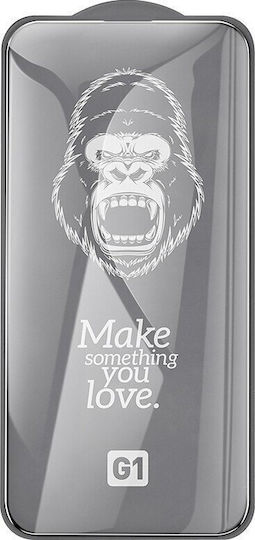 0.33mm Full Face Tempered Glass Μαύρο (iPhone 15)