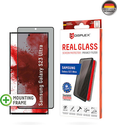 Displex Real Curved 3D Privacy Full Face Tempered Glass (Galaxy S23 Ultra)