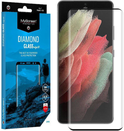 MyScreen Diamond 5D Full Face Tempered Glass Black (Galaxy S22 Ultra 5G)