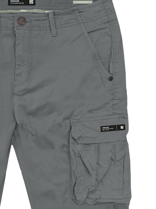 Double Men's Shorts Cargo Gray