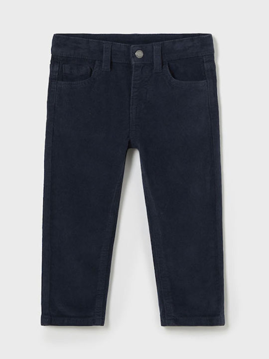 Kinder Schlaghose Stoff Marineblau