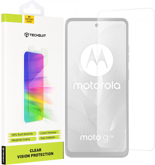 Techsuit Clear Vision Glass Tempered Glass (Motorola Moto G04)