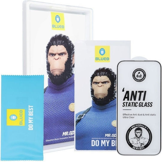 Blueo Mr Monkey Glass 5D Закалено стъкло за цялото лице Черен (Galaxy S22 5G)