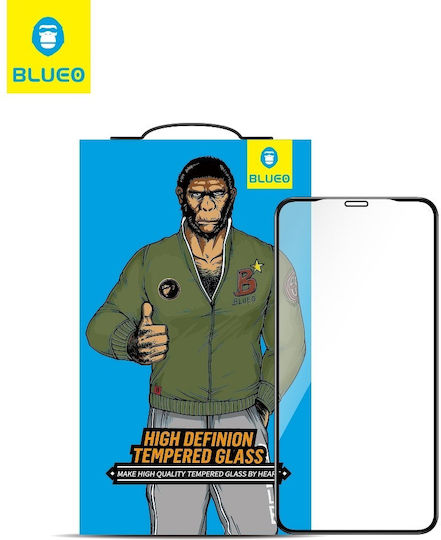 Blueo Mr Monkey Glass 5D Закалено стъкло за цялото лице Черен (Galaxy S22 5G)
