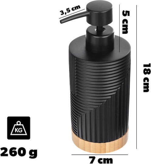 Kadax Dispenser Plastic Negru 320ml