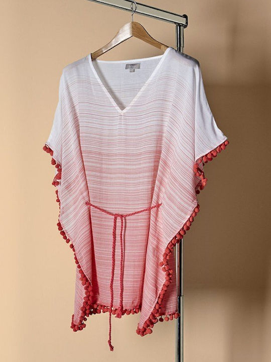 Καφτάνι Charisma Pom-pom L-xl Coral