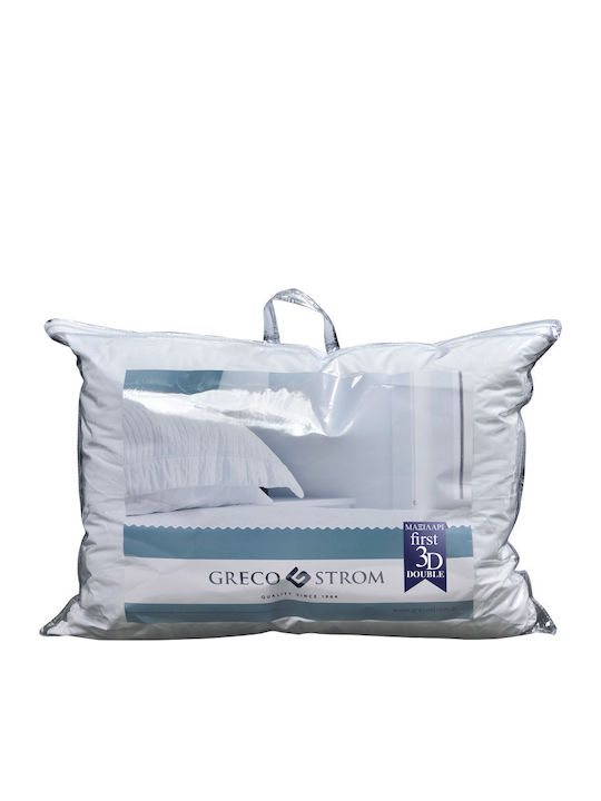 Greco Strom First 3D Doppeltes Kopfkissen Schlaf Mikrofaser 50x70cm