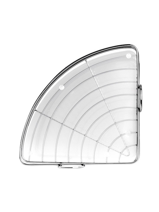 Kadax Corner Floor Bathroom Shelf Metallic Silver