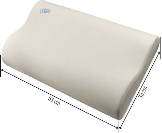Orthia Comfort Μαξιλάρι Ύπνου Memory Foam Ανατομικό 32x53x10cm