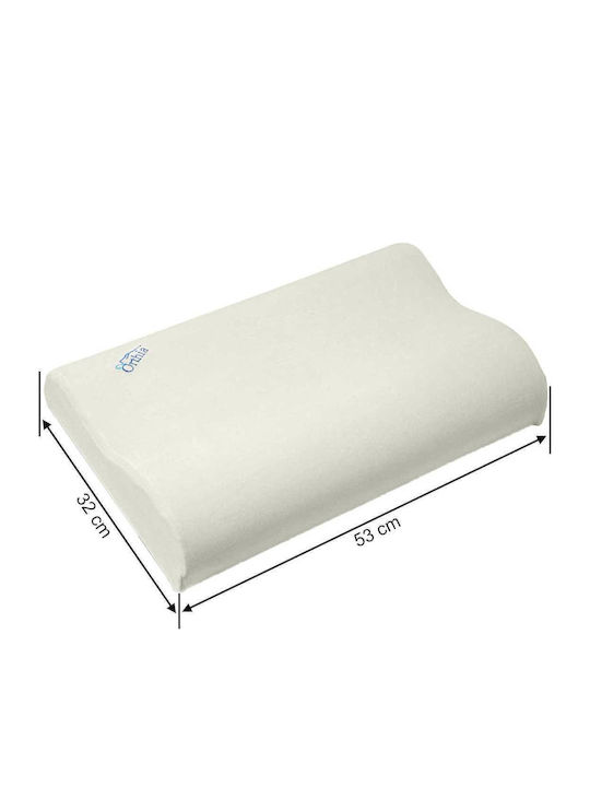 Orthia Comfort Kopfkissen Schlaf Memory-Schaum Anatomisch 32x53x11cm