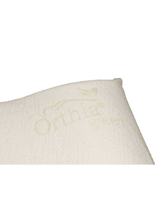 Orthia Komfort Grünes Bamboo Kopfkissen Memory-Schaum 32x66x10cm