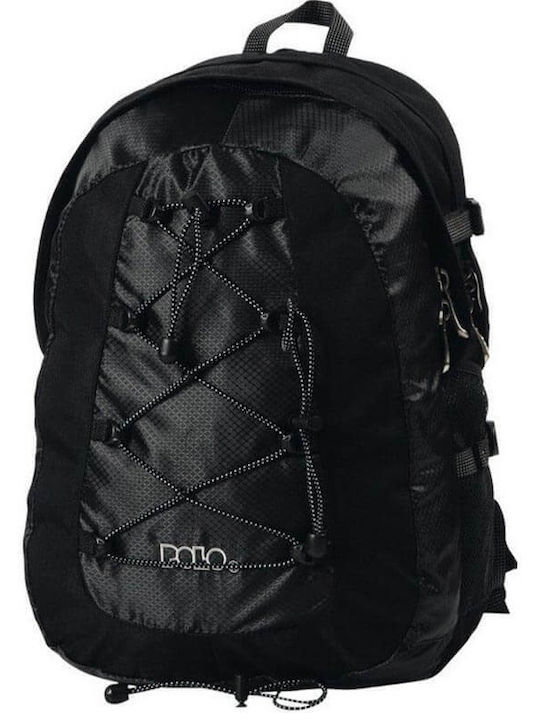 Polo Offpist School Bag Backpack Junior High-High School Black with Water Bottle Holder 28Liters 2024