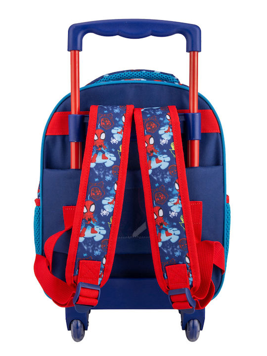 Must Spidey And His Amazing Friends School Bag Trolley Kindergarten in Blue color 8Liters