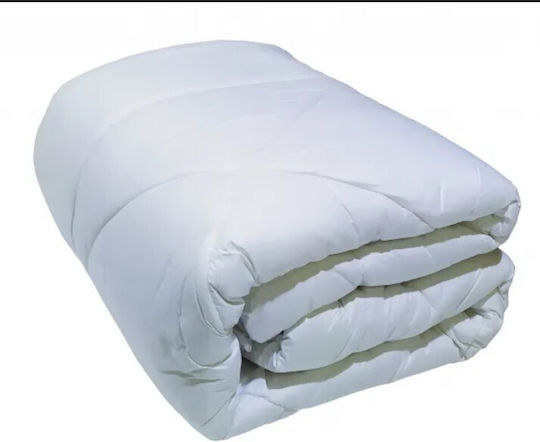 Flamingo Πάπλωμα Μονό με Γέμιση Microfiber 160x220εκ. Daily Λευκό