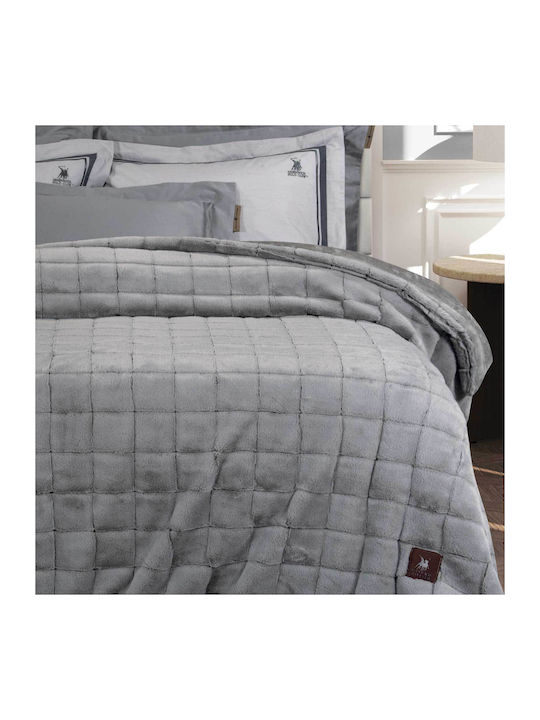 Greenwich Polo Club Duvet Cover with Hollowfiber Filling Queen 220x240cm 3452 Gray 680 GSMGsm 10 togs Togs