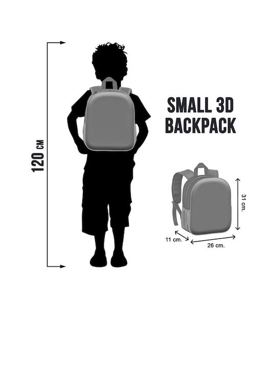 Karactermania 3D School Bag Backpack Kindergarten Green with Water Bottle Holder