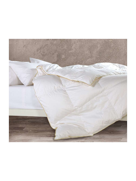Nef-Nef Homeware Πάπλωμα Μονό Πουπουλένιο 160x220εκ. White 350 GSM 11 togs
