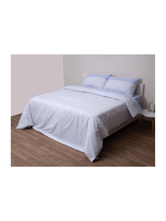 Viopros Duvet Set Queen 220x240cm Νίνα Ciell 2pcs