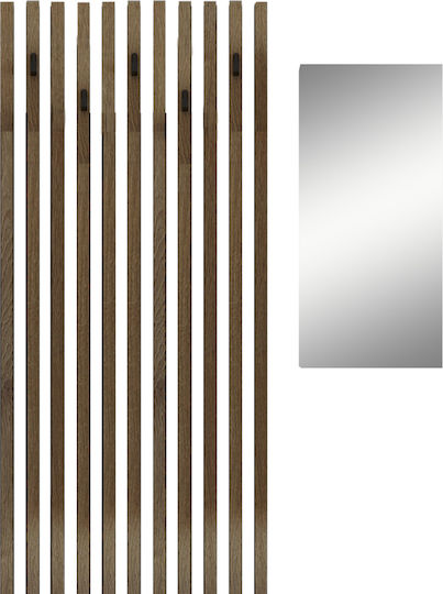 Entry Furniture White/silver 100x37x199.5cm