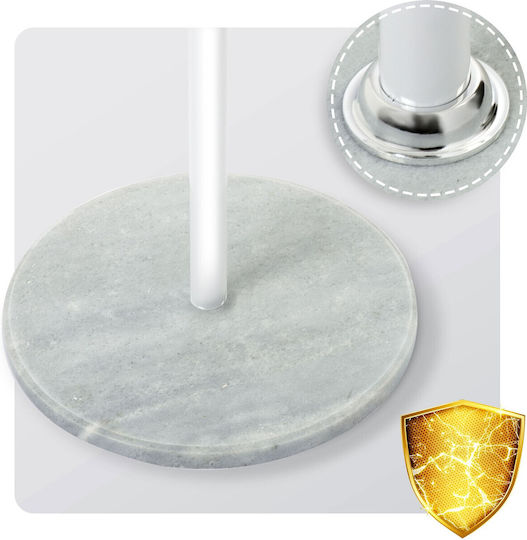 Metallic Coat Rack White Massido 178cm